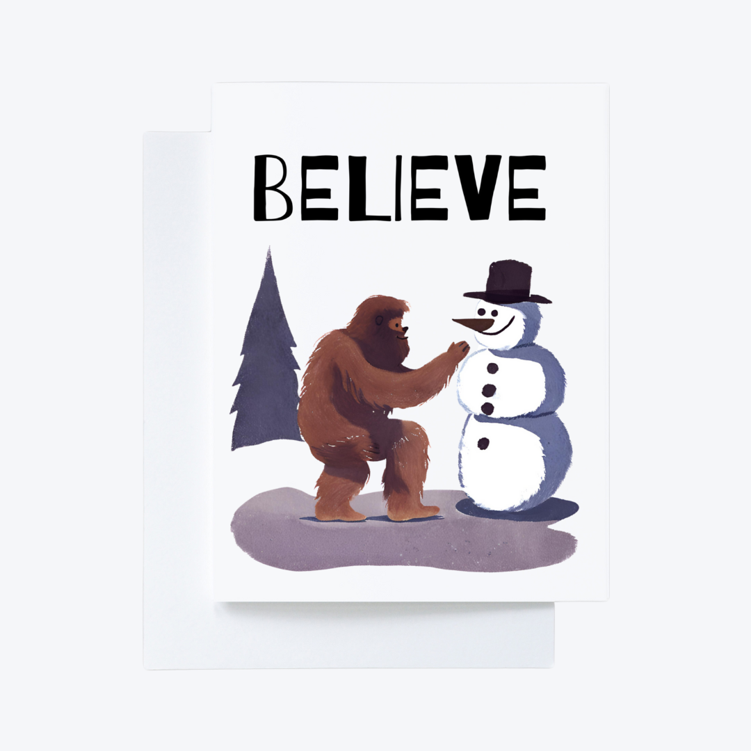 20 Bigfoot Christmas Cards