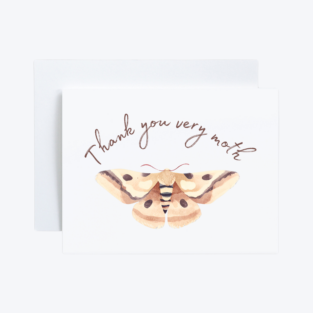 20 Thank you very moth cards