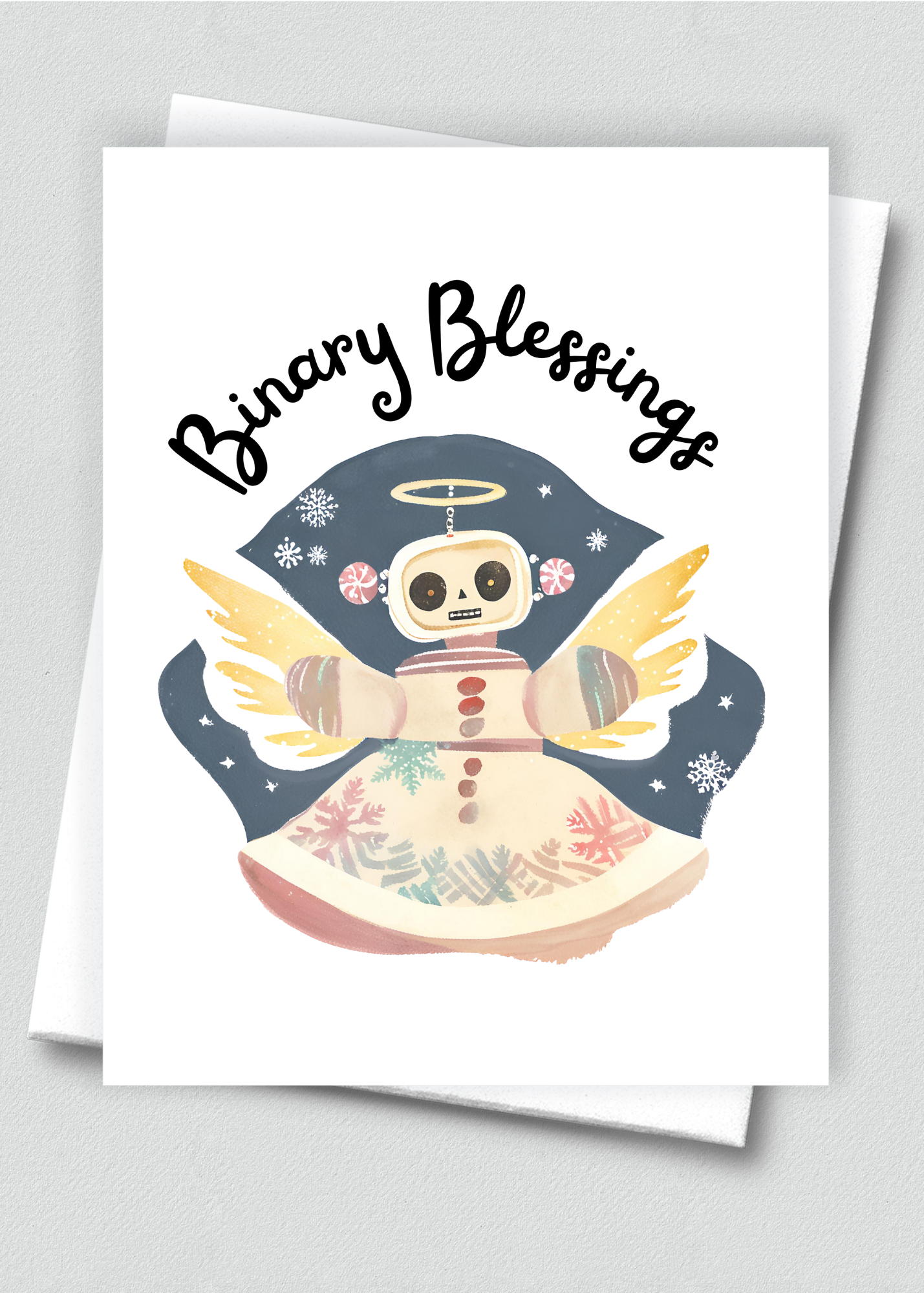 20 “Binary Blessings” Christmas Cards