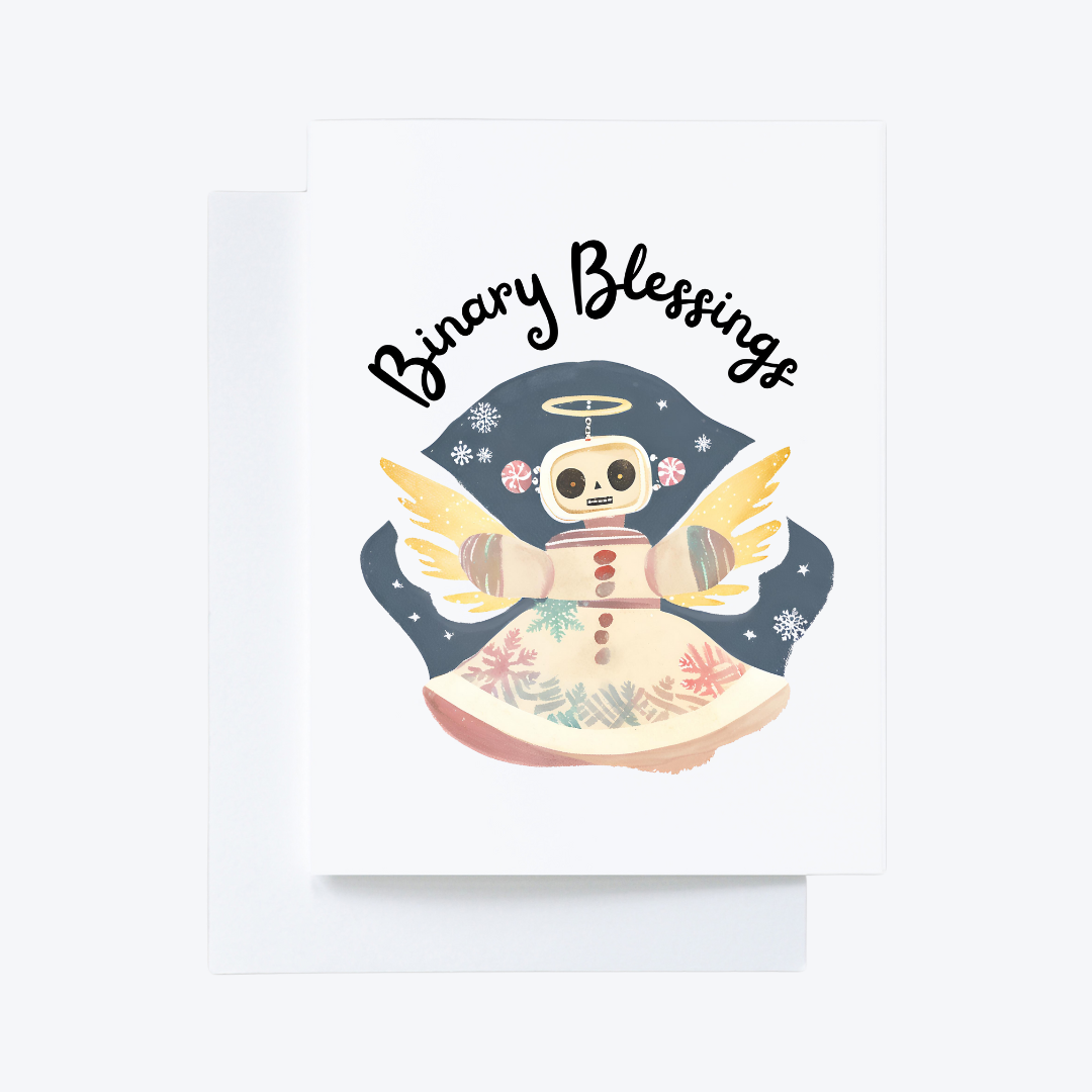 20 “Binary Blessings” Christmas Cards
