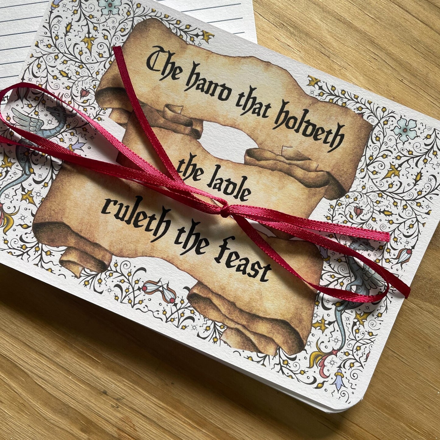 Medieval Dragon Recipe Cards