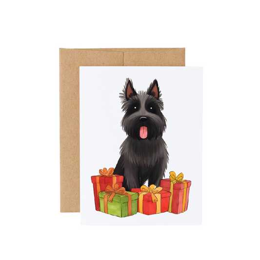 Scottie Dog Scottish Terrier Christmas Card