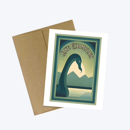 Lake Champlain Champ Sea Monster Cryptid Souvenir Card