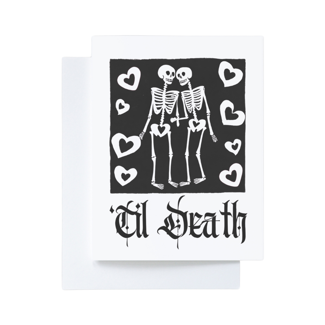 ‘Til Death Goth Black Love Card