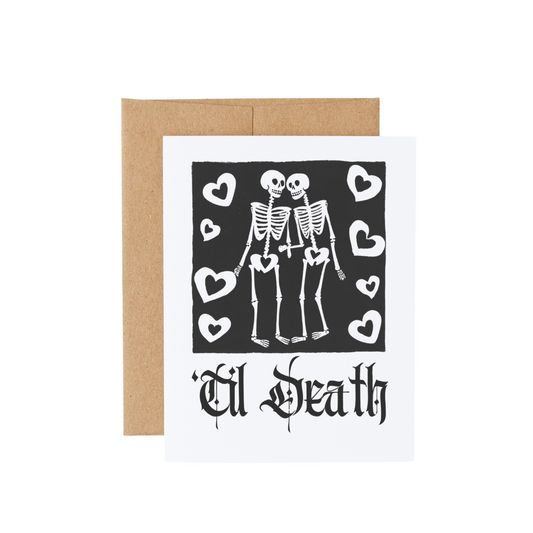 ‘Til Death Goth Black Love Card
