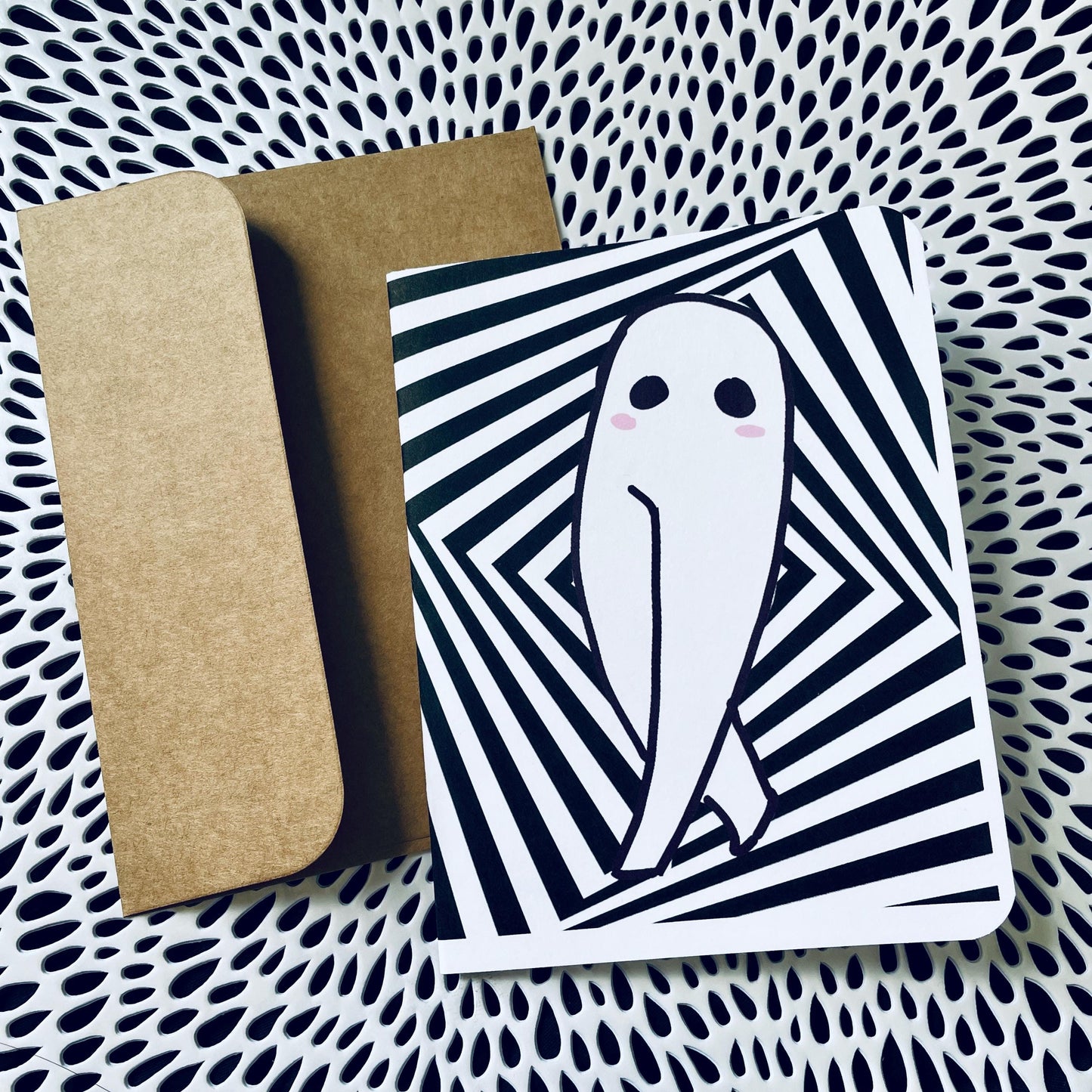 Black and White Fresno Nightcrawler Cards - Set of 6, blank inside, Fresno Nightcrawler Art, Fresno Nightwalker, pop art Fresno nightcrawler